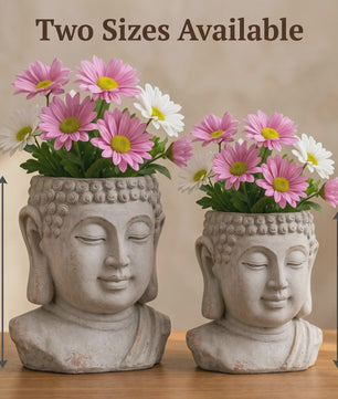 Handgemaakte Zen Boeddha Bloempot - Uniek Cadeau voor Plantenliefhebbers & Tuindecoratie