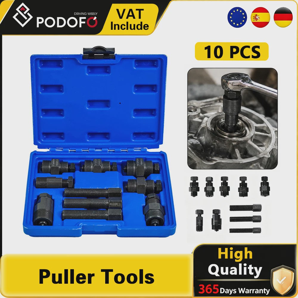 10-delige Vliegwieltrekker Set voor Motor, Quad & Crossmotor - Universeel & Robuust