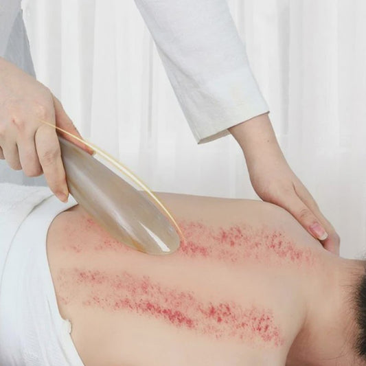 Natuurlijke Buffelhoorn Guasha Massage Tool - Ontspanning & Therapie