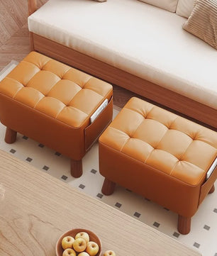 Stijlvolle Voetenbank met Opbergvak - Comfort voor Woonkamer & Kantoor