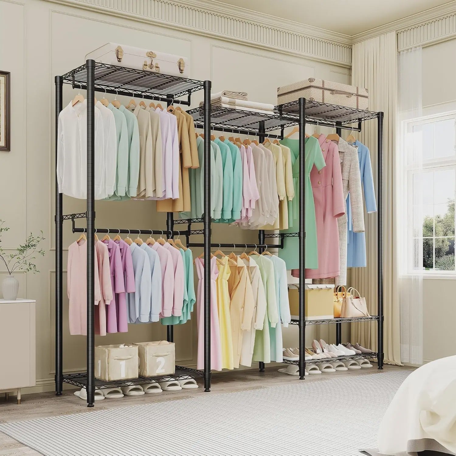 Robuuste Kledingrek & Garderobe Organizer - Verstelbaar en Modulair