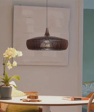 Wabi-Sabi Houten Hanglamp LED - Vintage Minimalistisch Design
