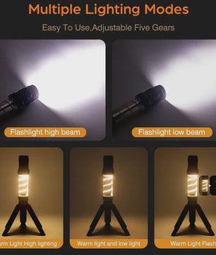 Draagbare Camping Lamp: Muggenverjager, Zaklamp & Sfeerverlichting met Statief