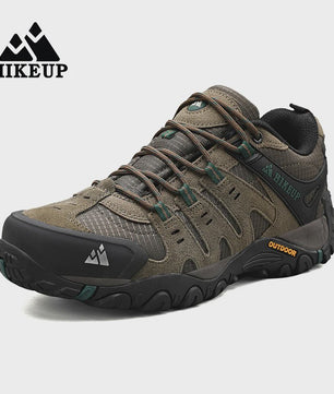 HIKEUP Heren Wandelschoenen - Suede Leer, Outdoor & Slijtvast