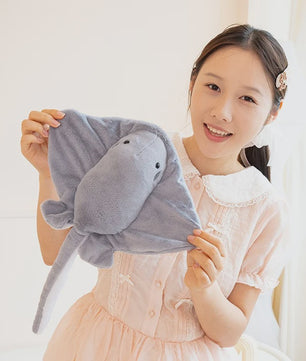 Kawaii Zee-Rog Knuffel - Zacht Pluche Speelgoed (35/42cm) - Perfect Cadeau