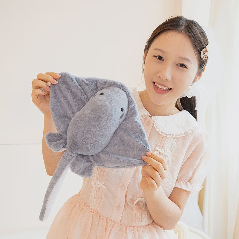 Kawaii Zee-Rog Knuffel - Zacht Pluche Speelgoed (35/42cm) - Perfect Cadeau