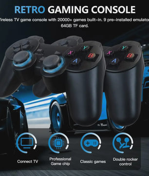 Retro Game Console M8 Stick: 20000+ Klassieke Games, 4K HD, 2 Draadloze Controllers