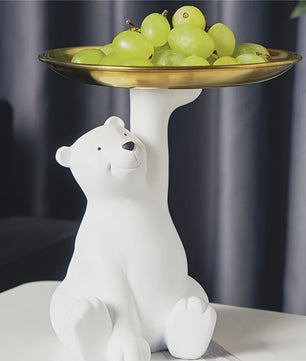 Creatieve Beren Opbergbakje met Plateau - Decoratie & Cadeau