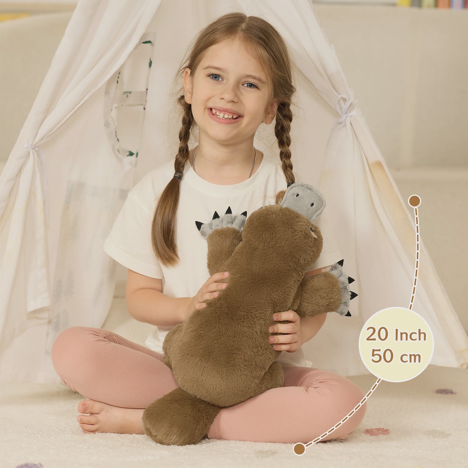 Magnetron Knuffel Vriendje Platvogel XXL - Warmte & Knuffelplezier