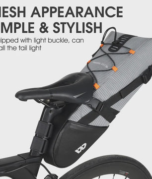 WEST BIKING Fietszadel Tas 10L - Waterdichte Onderzadel Opbergtas voor MTB & Racefiets