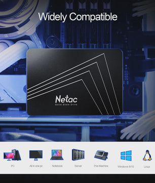 Netac 2.5" SATA III SSD - Snelle Interne Harde Schijf voor Laptop & PC (128GB-2TB)