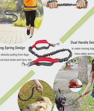 Handsfree Hondenriem met Verstelbare Tailleband - Ideaal voor Hardlopen, Joggen & Fietsen met Grote Honden