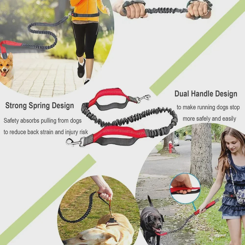 Handsfree Hondenriem met Verstelbare Tailleband - Ideaal voor Hardlopen, Joggen & Fietsen met Grote Honden