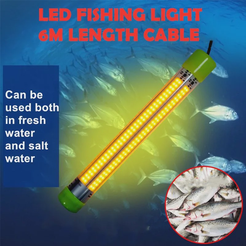 Krachtige LED Onderwater Vislamp | 20W/60W Vis Aas Lamp | IP68 Waterdicht