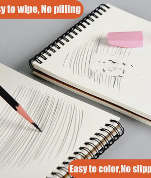 Professioneel Schetsboek 160gsm - 30 Vel Dik Tekenpapier met Spiraalbinding