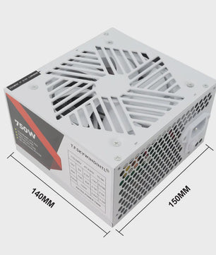 T.F.Skywindintl 750W ATX Gaming Voeding - Wit, Non-Modular, 85% Efficiëntie