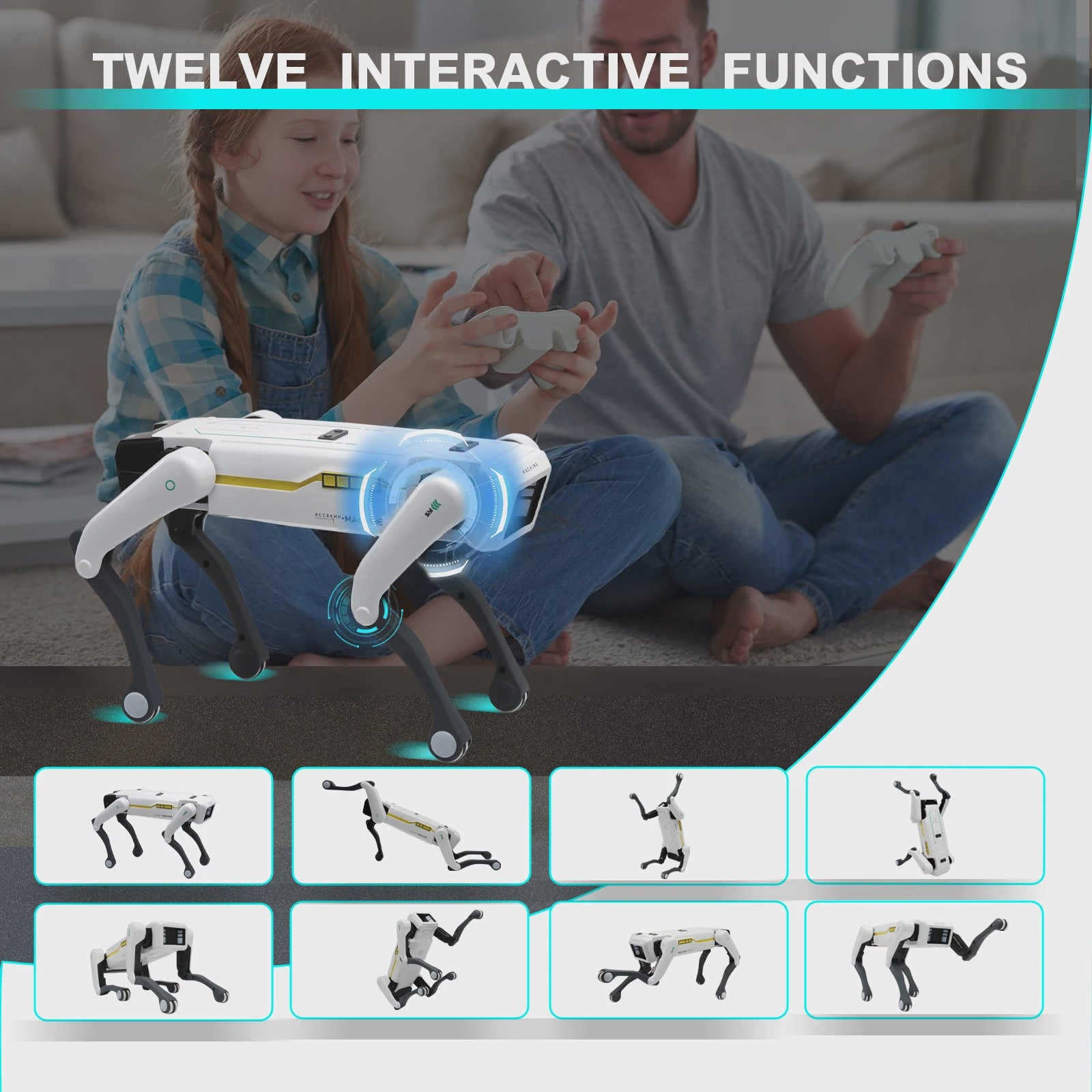 Intelligente AI Robot Hond - Spraakgestuurd, App & Afstandsbediening, Programmeerbaar, Dansend Speelgoed