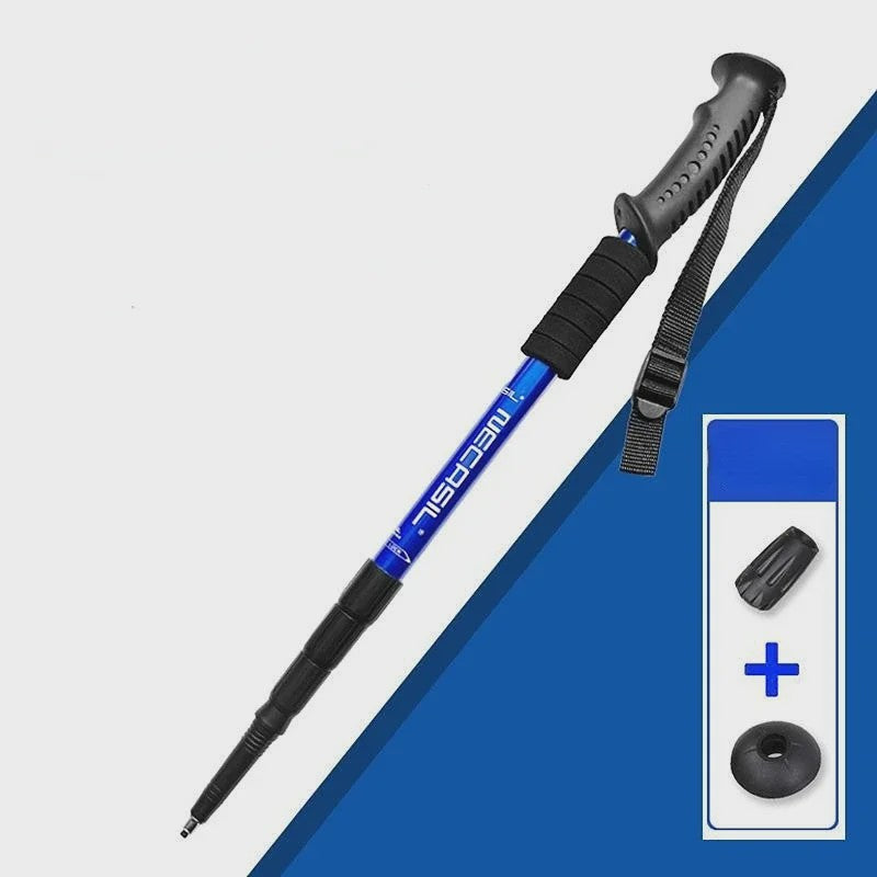 2x Lichtgewicht Aluminium Trekkingstokken - Verstelbaar & Opvouwbaar - Ideaal voor Wandelen & Outdoor