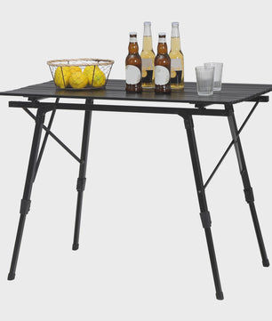 Opvouwbare Campingtafel - In Hoogte Verstelbaar | Ideaal voor Tuin, Picknick & Reizen
