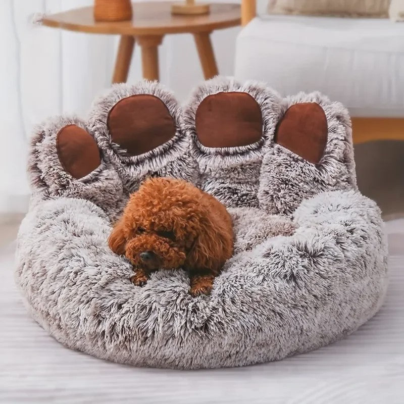 Luxe Hondenkussen en Kattenmand in Unieke Pootvorm - Super Zacht en Comfortabel voor Puppy's en Kleine Honden