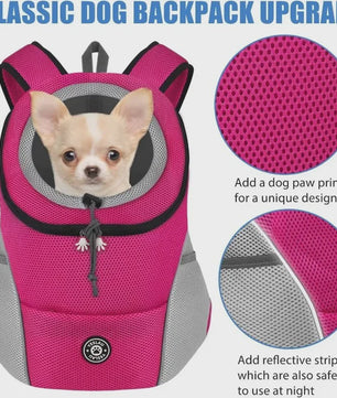 Ademende Honden Rugzak Carrier voor Katten en Kleine Honden - Verstelbaar & Veilig