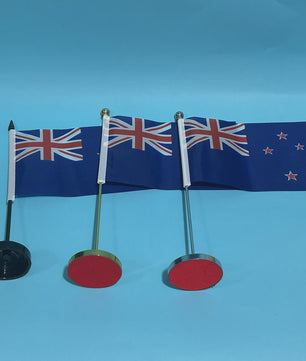 Nieuw-Zeeland Bureauvlag 14x21cm Polyester - Officiële Nationale Vlag