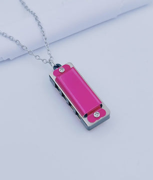 Mini Harmonica Ketting - 8 Tonen, 4 Gaten - Muziekspeeltje voor Kinderen