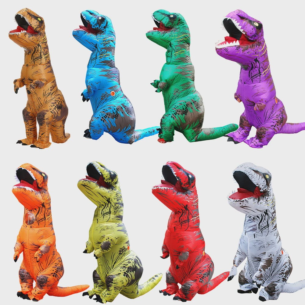 Opblaasbaar T-Rex Dinosaurus Kostuum voor Volwassenen - Perfect voor Feestjes en Halloween