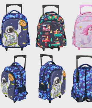 Kinder Trolley Rugzak met Wieltjes - Leuke Reisbagage voor Peuters en Kleuters