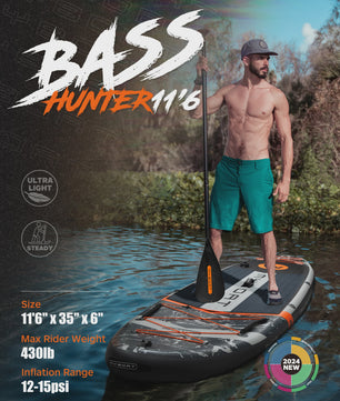 Myboat Opblaasbaar SUP Board 11'6'' Extra Breed - Ideaal voor Vissen & Staand Peddelen