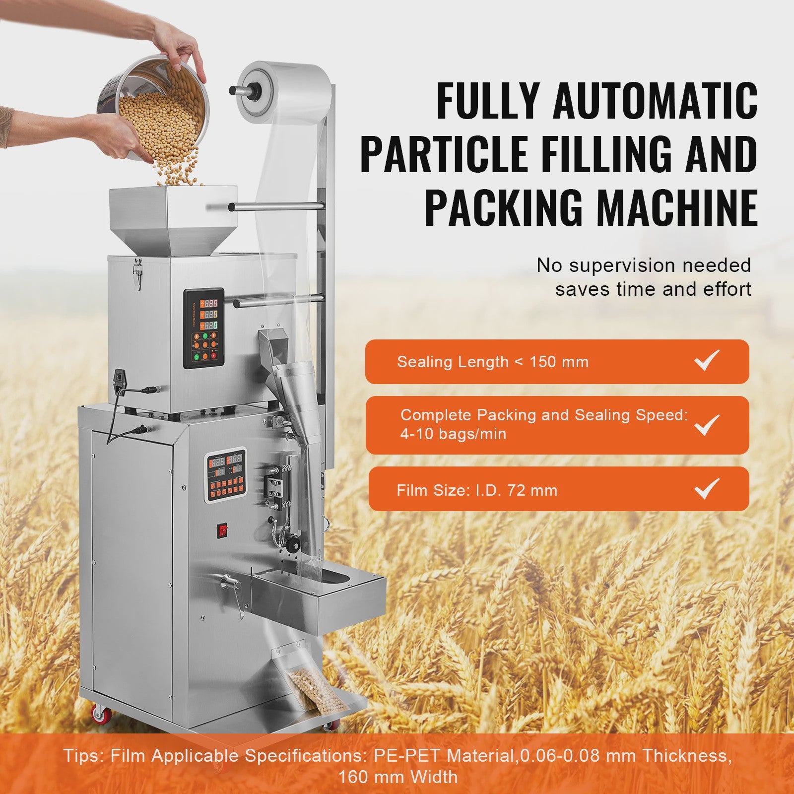 Automatische Verpakkingsmachine voor Poeder & Granulaat (1-100g)