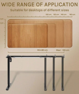 Elektrisch Verstelbaar Bureau Frame met Geheugenfunctie en USB-poort - Sta-bureau