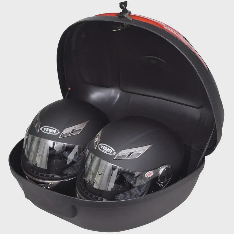 72L Motor Topcase: Waterdichte Bagagebox voor 2 Helmen - Universele Motorfiets Koffer