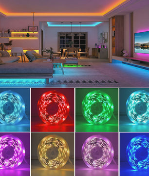 RGB LED Strip Verlichting - Flexibel, APP & Afstandsbediening - 5m t/m 30m - Sfeervolle Decoratie