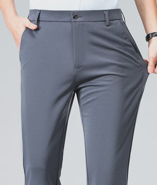 Heren Broek: Elastisch, Sneldrogend & Stijlvol voor Lente/Zomer Zakelijk Casual