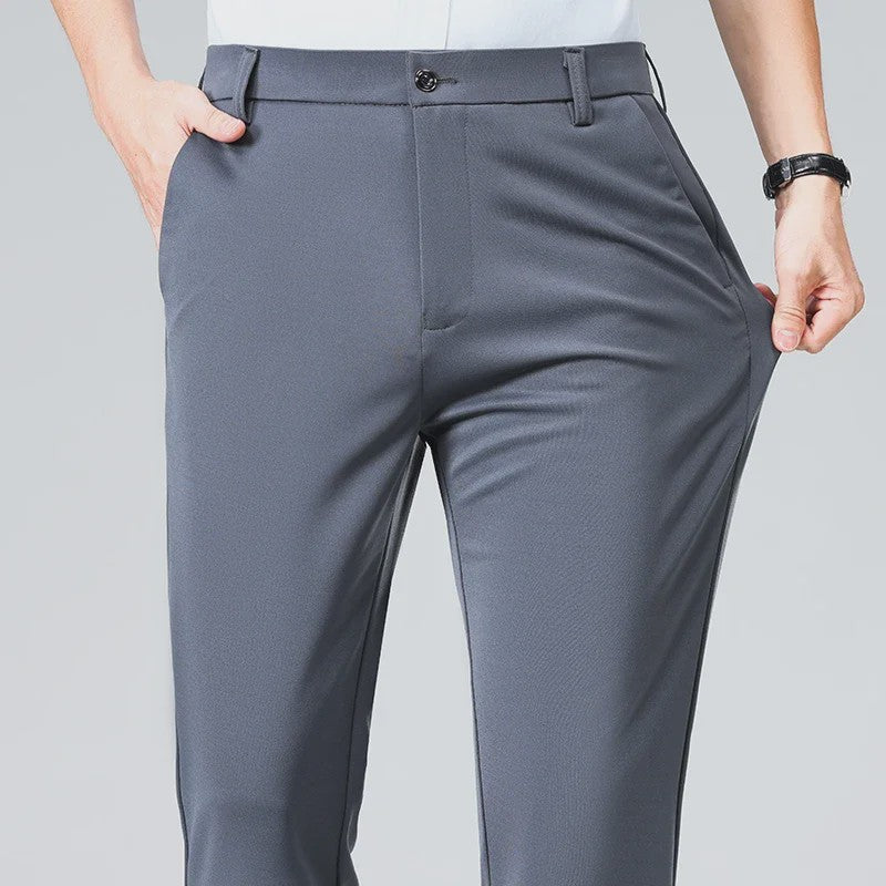 Heren Broek: Elastisch, Sneldrogend & Stijlvol voor Lente/Zomer Zakelijk Casual