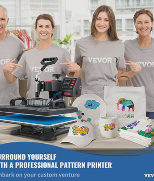 5-in-1 Heat Press Machine 12x15 inch - Digitale Sublimatie Transfer Printer