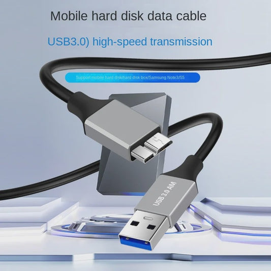USB 3.0 Micro B Kabel voor Externe Harde Schijven en SSD's - 5Gbps Data & 3A Snelladen
