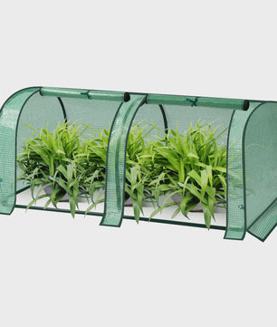 Dubbele Plantenkas Tuinkas met UV-bescherming - 130x60x50cm