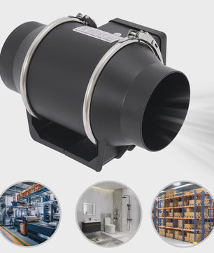 Stille Afzuigventilator 220V - 2600RPM - Voor Keuken, Badkamer & Toilet (HF100/HF150/HF200)