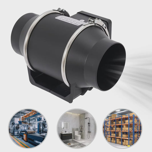 Stille Afzuigventilator 220V - 2600RPM - Voor Keuken, Badkamer & Toilet (HF100/HF150/HF200)
