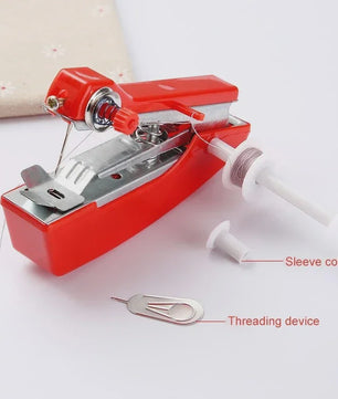 Handzame Mini Naaimachine - Draadloos en Draagbaar voor Snelle Reparaties