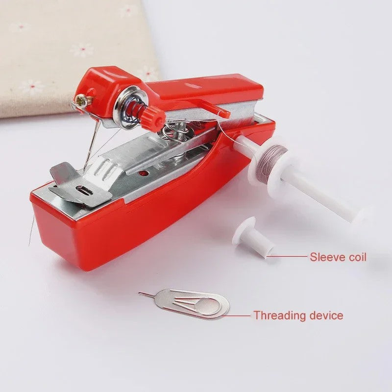 Handzame Mini Naaimachine - Draadloos en Draagbaar voor Snelle Reparaties