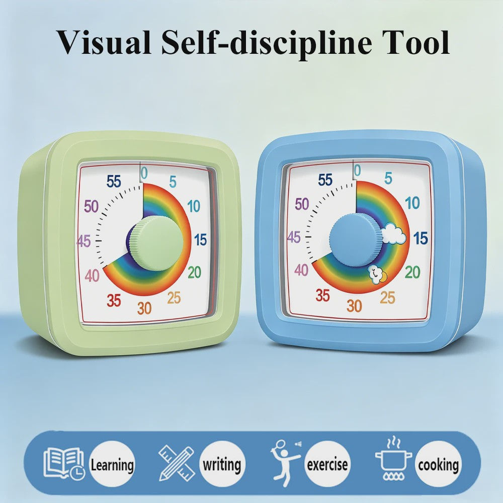 Visuele Timer 60 Minuten - Kinderen & Studenten - Zelfdiscipline & Tijdsmanagement