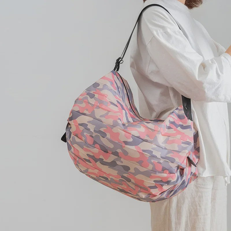 Grote Opvouwbare Shopper Tas - Ideaal voor Reizen en Boodschappen