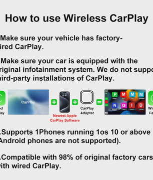 Draadloze CarPlay & Android Auto Adapter - 2-in-1 Carlinkplay Dongle