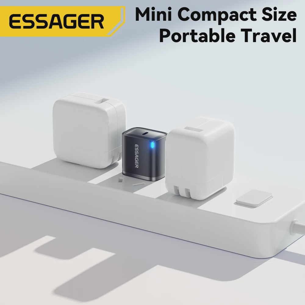 Essager Mini 30W Snellader Type C PD QC3.0 voor iPhone, Samsung, iPad