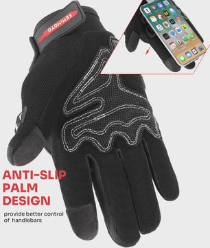 KEMIMOTO Zomer Motorhandschoenen met CE Knokkelbescherming en Touchscreen Functie