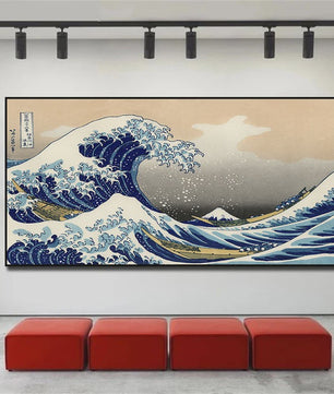 De Grote Golf van Kanagawa Ukiyo-e Canvas Schilderij - Japanse Kunst Poster