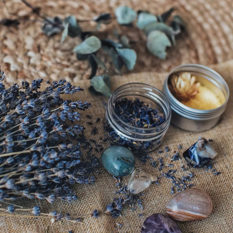 Natuurlijke Gedroogde Lavendel & Eucalyptus Set - 147 Stuks Decoratie
